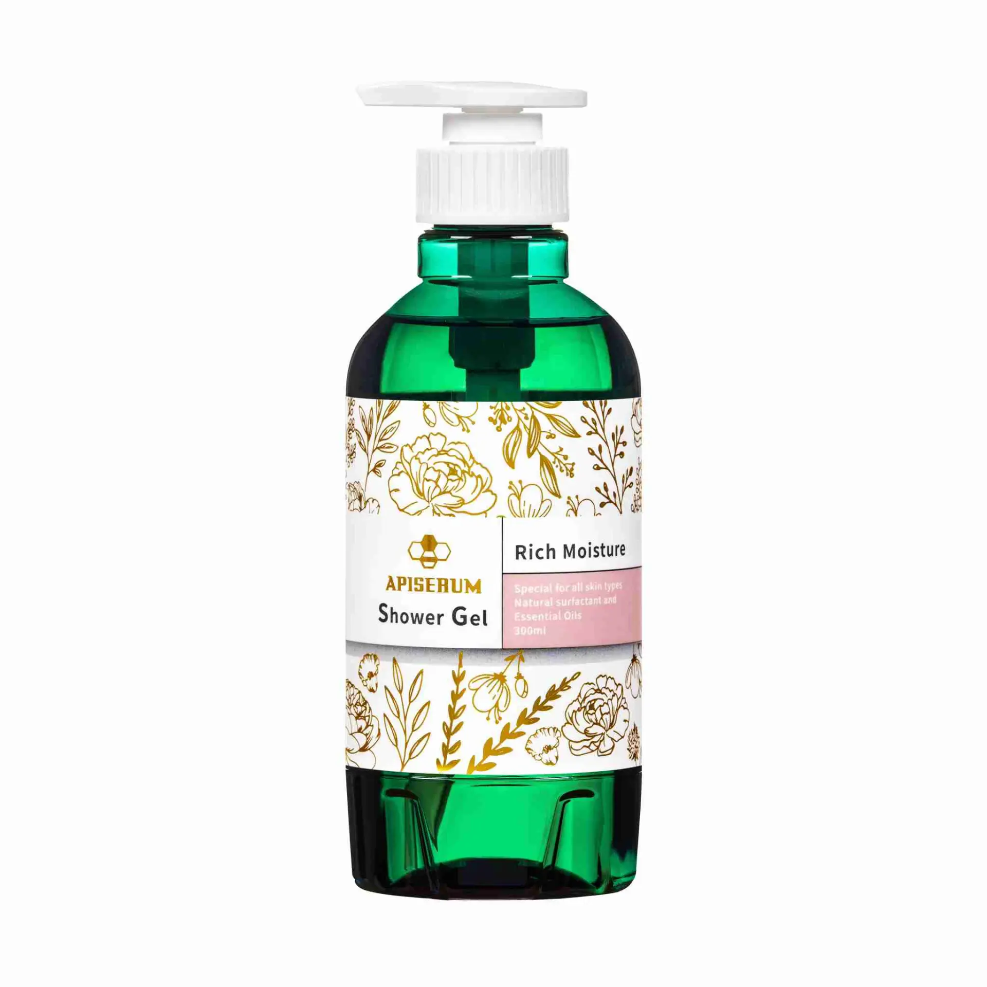 APISERUM 愛比森 奢靡花園精油沐浴精300ml/胺基酸/山茶花/沐浴露/潔膚露