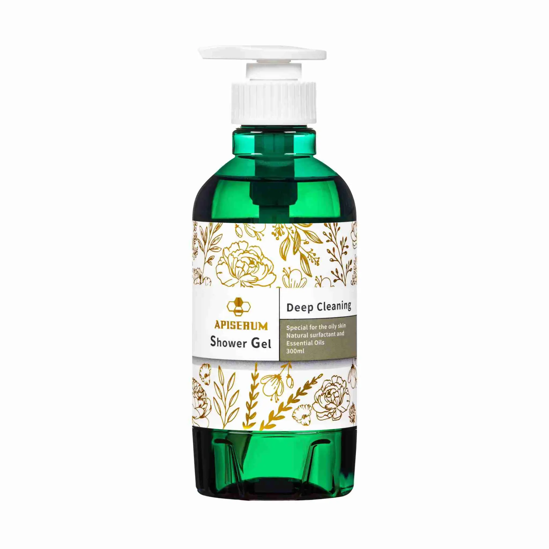 APISERUM 愛比森 無慮悠淨精油沐浴精300ml/蠶絲蛋白/胺基酸/沐浴露/潔膚露