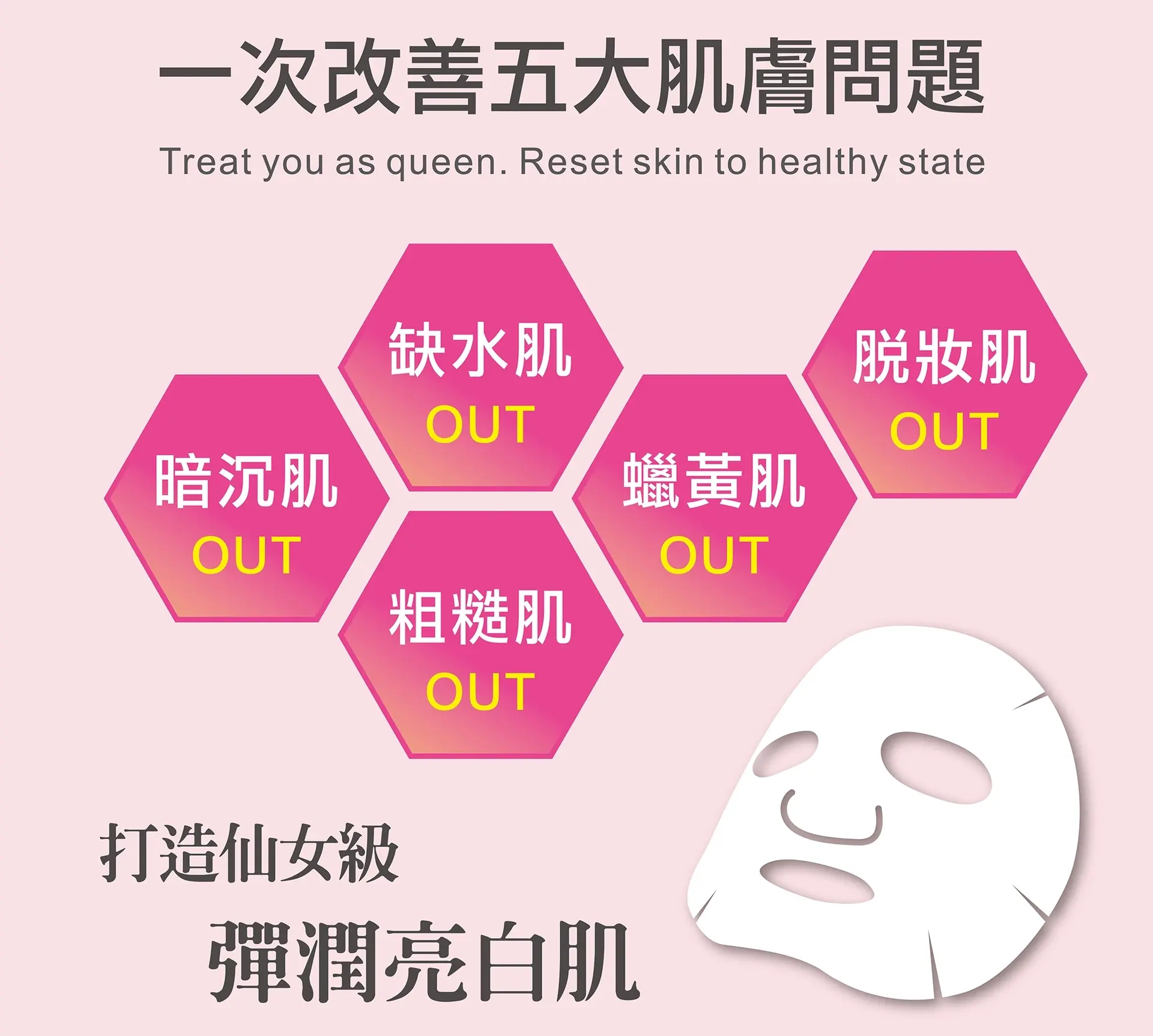 QBH｜極緻亮白煥活面膜 (環保無盒)  10片裝 圖 3