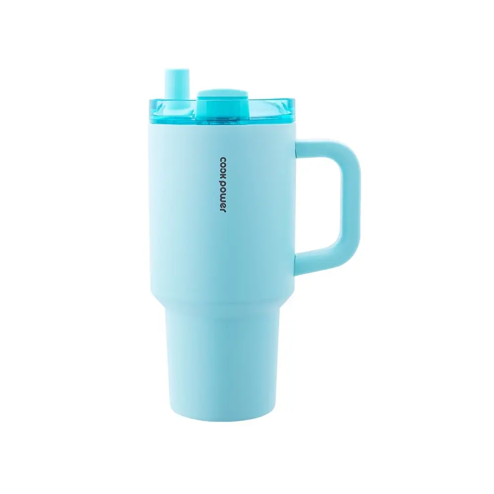 鍋寶 珍珠粗吸管陶瓷冰壩隨行杯-900ml-有握把 (2色可選) 圖 2