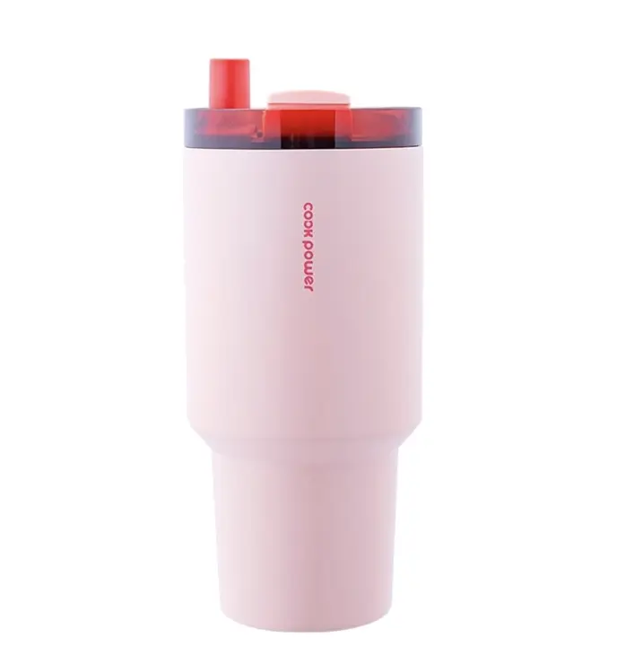 鍋寶 珍珠粗吸管陶瓷冰壩隨行杯-900ml-無握把 (3色可選) 圖 2